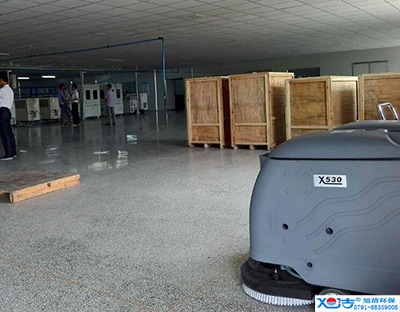 旭潔洗地機(jī)在手，車間廠房地面清潔我有
